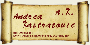 Andrea Kastratović vizit kartica